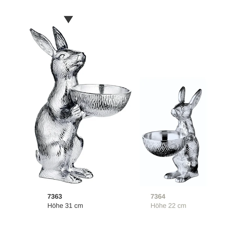EDZARD Hase mit Schale Bert H 31 cm