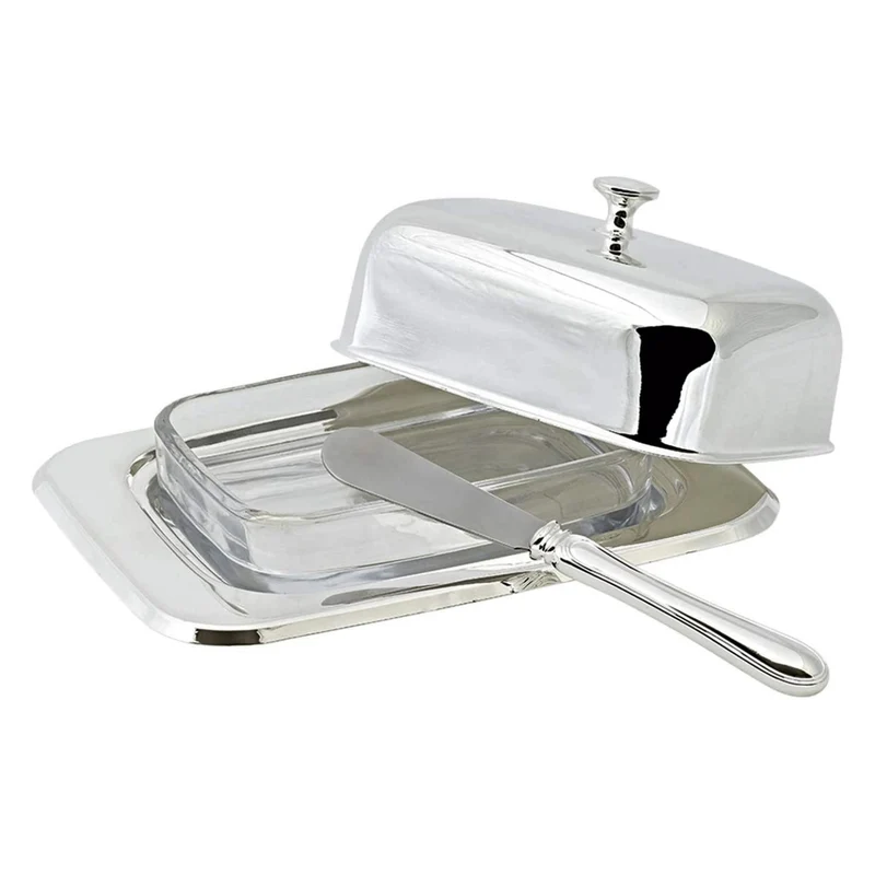 EDZARD Butterdose Mista m. Messer L 18 cm