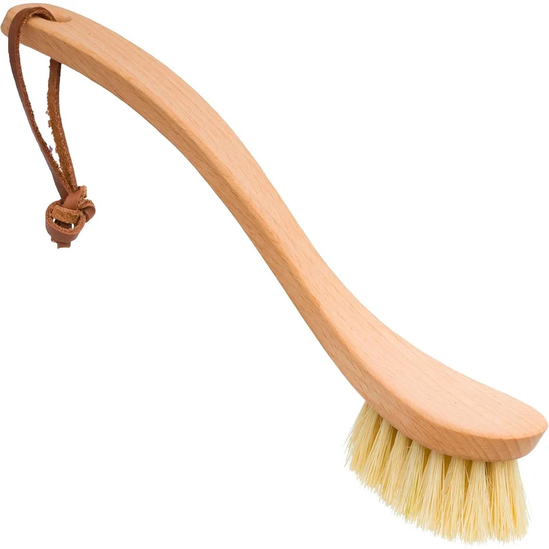 Redecker Spülbürste, Fibre, geschwungener Griff