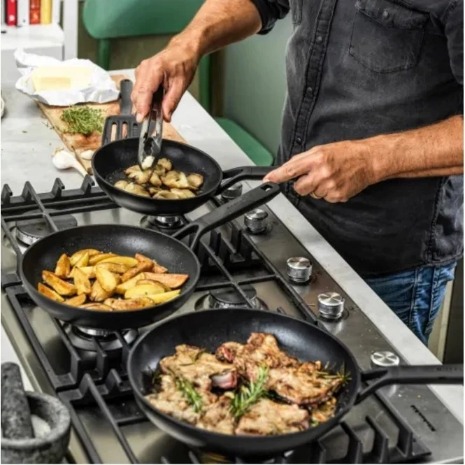 KitchenAid Bratpfannen-Set 20/24/28 cm 'Classic Forged'