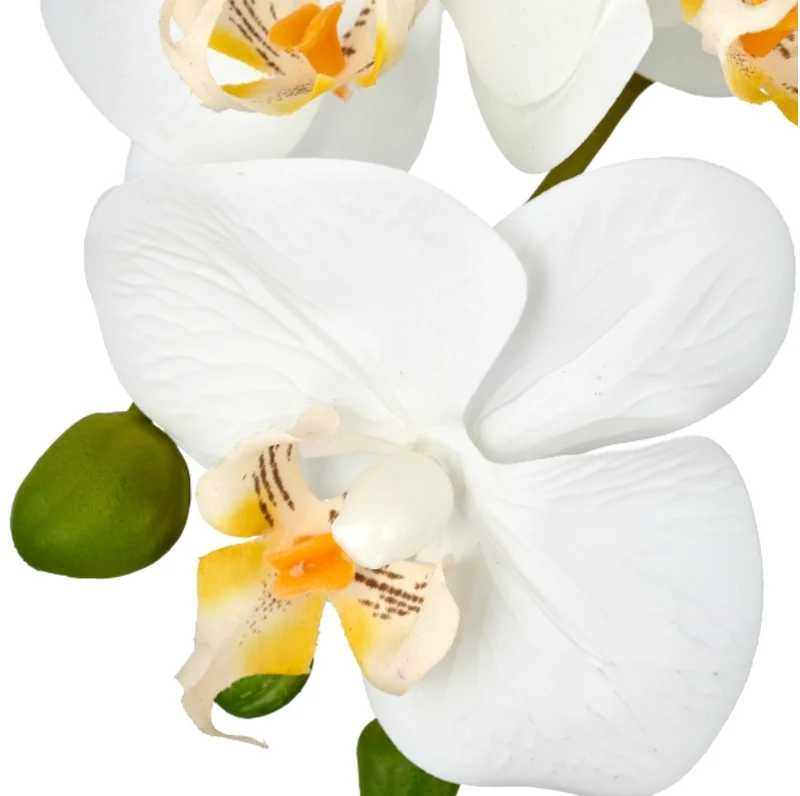 Gasper Pianta Artificiale Phalaenopsis x3 H65 cm Real Touch con Vaso