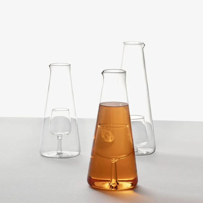 Ichendorf Milano Inbottiglia Decanter Vino con Calice Grande H25 cm