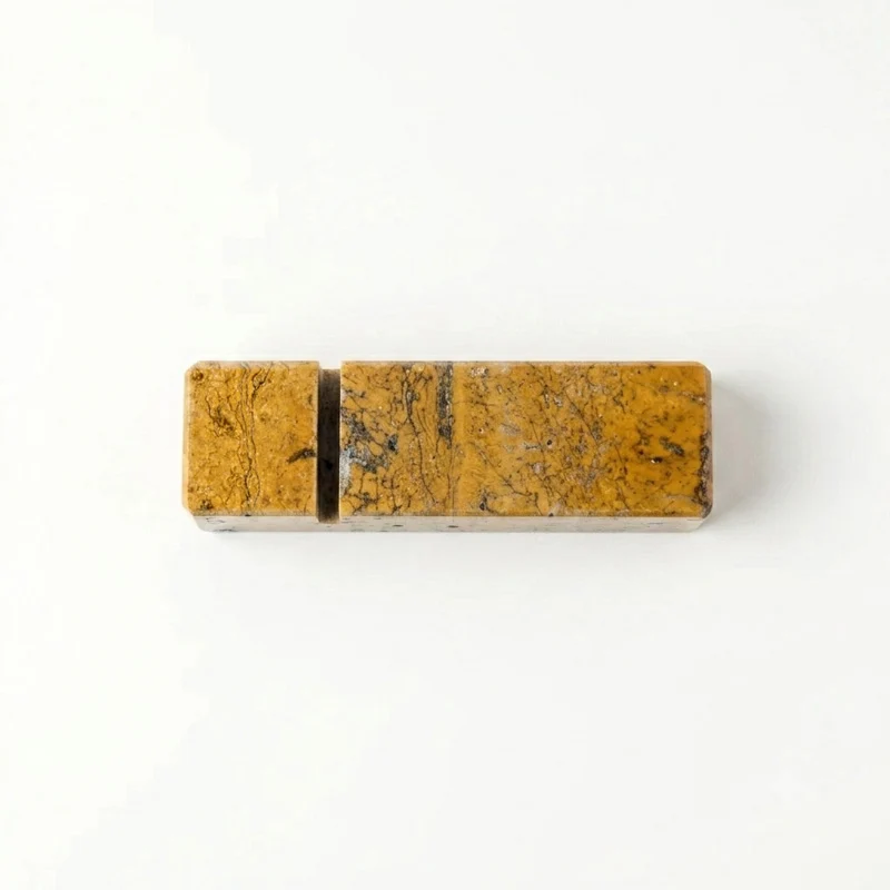Le Gioie Poggia Posate in Marmo Travertino Giallo Persia 8,5 cm