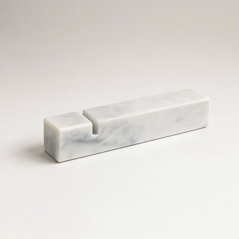 Le Gioie Poggia Posate in Marmo Bianco con Taglio 10 cm