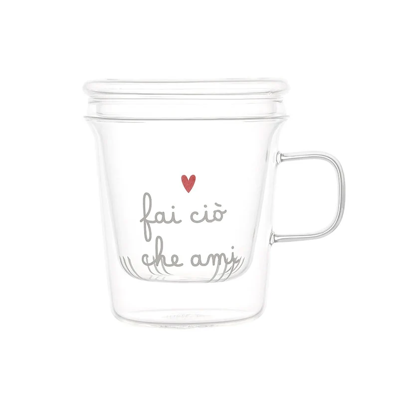 Simple Day Tazza Mug con Infusore Fai ciò che ami 400 ml