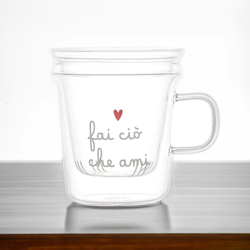 Simple Day Tazza Mug con Infusore Fai ciò che ami 400 ml