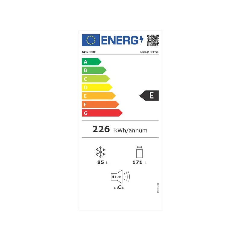 Gorenje NRK418ECS4 Kühl-/Gefrierkombination freistehend 55cm 256L Inox