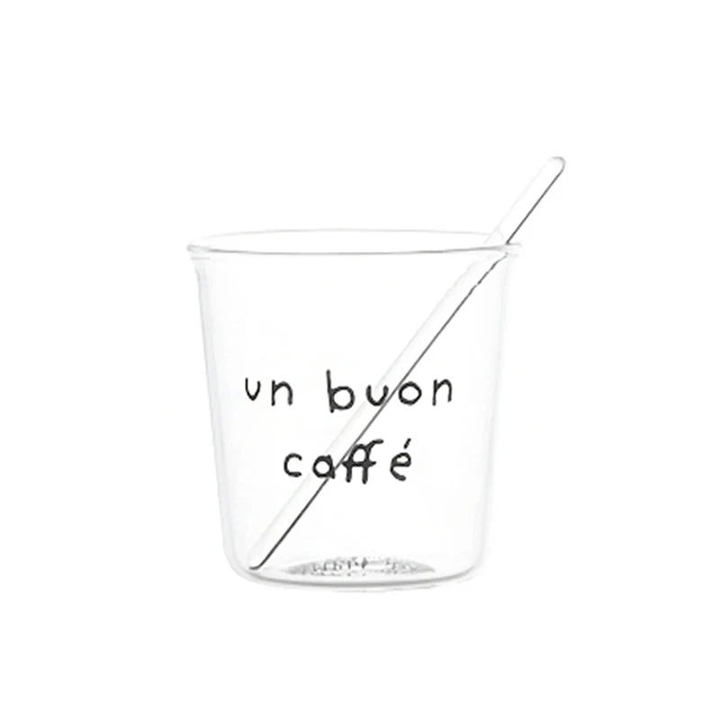 Simple Day Set 4 bicchierini espresso Un Buon Caffè con palettine incluse