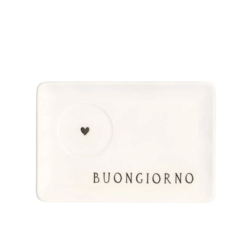Simple Day Set 2 Piattini Espresso Buongiorno 15x10 cm