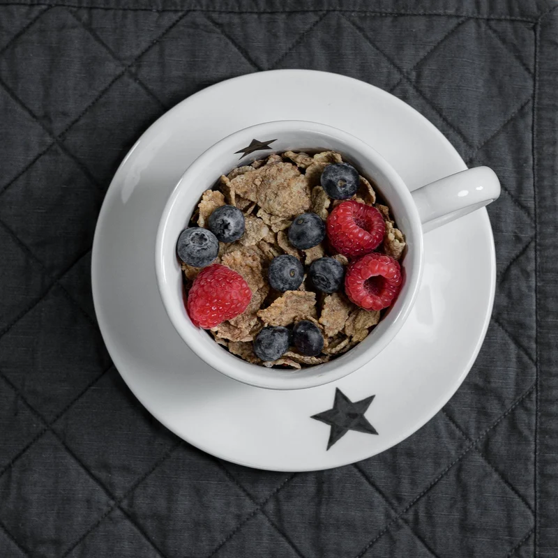 Simple Day Set 2 Piattini per Tazze Colazione Sorridi D19 cm in Gres