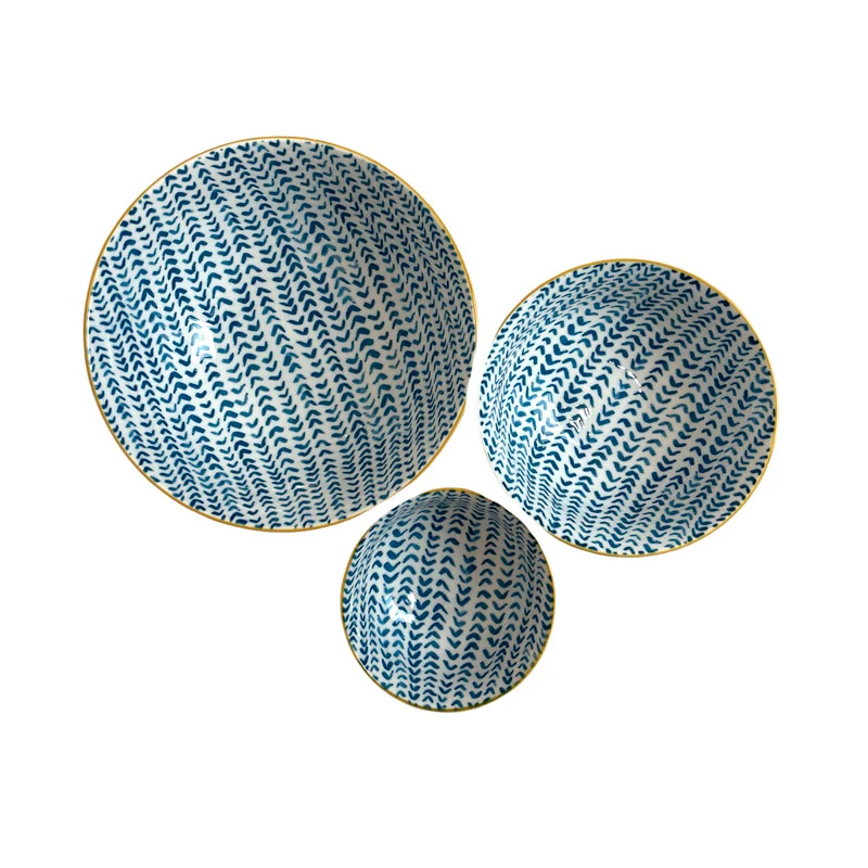 Villa Altachiara Set 3 Ciotole Cetara In Ceramica