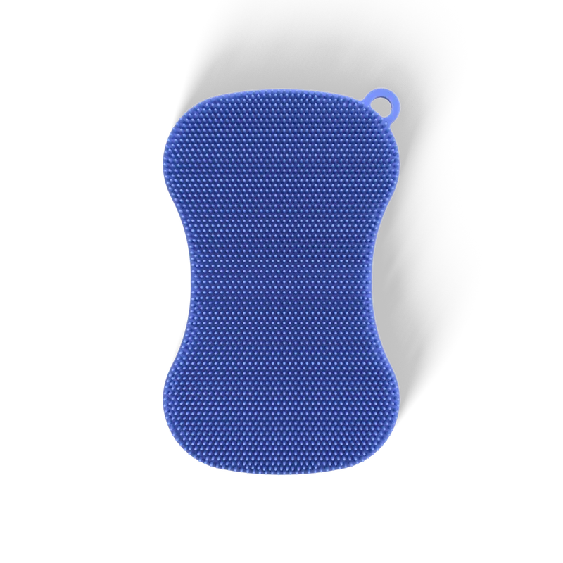 Scrubby plus hellblau/dunkelblau 13x8 cm