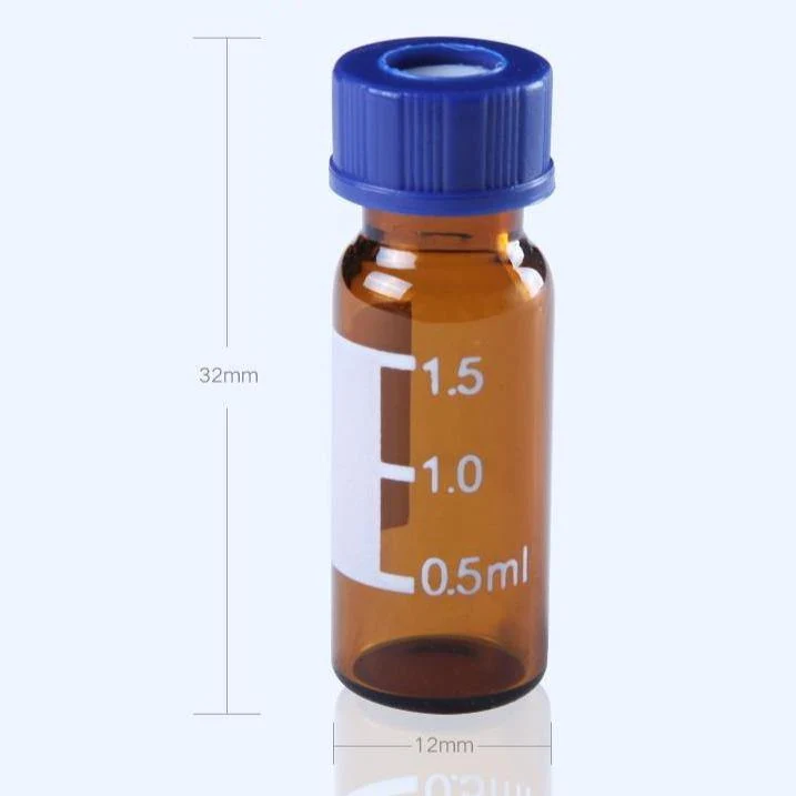 100 stk/pack, Probenfläschche mit Gewinde und Schraubkappen, 2 ml bis 4 ml