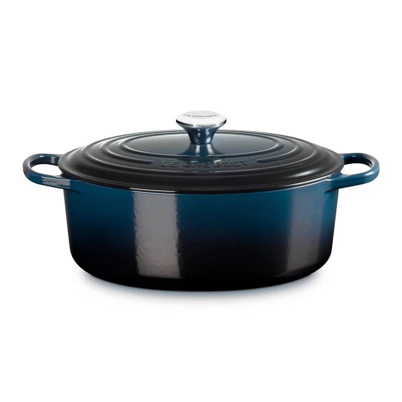 Le Creuset Bratpfanne Oval Signature 'Nuit' Ø31cm / 6,3L