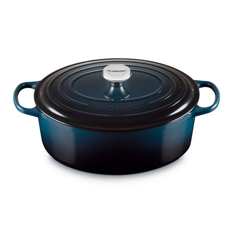 Le Creuset Bratpfanne Oval Signature 'Nuit' Ø31cm / 6,3L