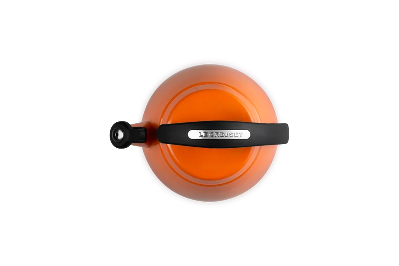 Le Creuset Pfeifender Wasserkocher 2,1 l mit Glocke 'Orangerot'