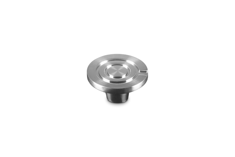 Le Creuset Deckelknopf, silberfarbener Edelstahl, Ø 4,5 cm, „Crucible 100 Years“