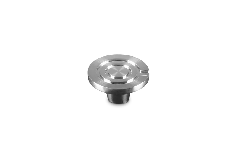 Le Creuset Deckelknopf, silberfarbener Edelstahl, Ø 4,5 cm, „Crucible 100 Years“