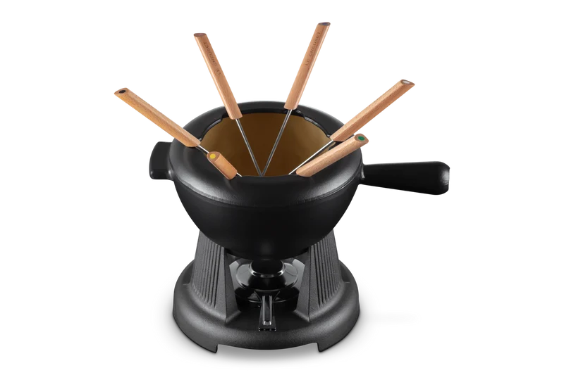 Le Creuset Fondue-Set 6-Personen-Modus 'Matte Black'