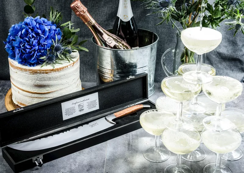 Laguiole Style de Vie Champagnersäbel 'Rose' 'Luxury Line'