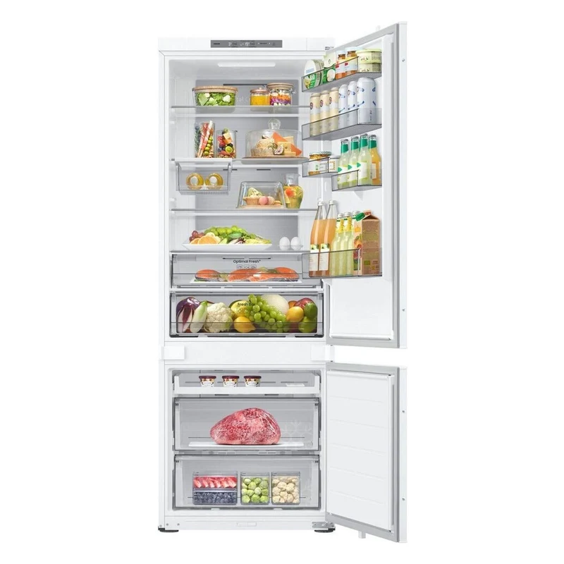 Samsung BRB38G705DWWEF Einbau-Kühl-Gefrierkombin Kühlschrank mit Gefrierfach Optimal Fresh+ Weiß