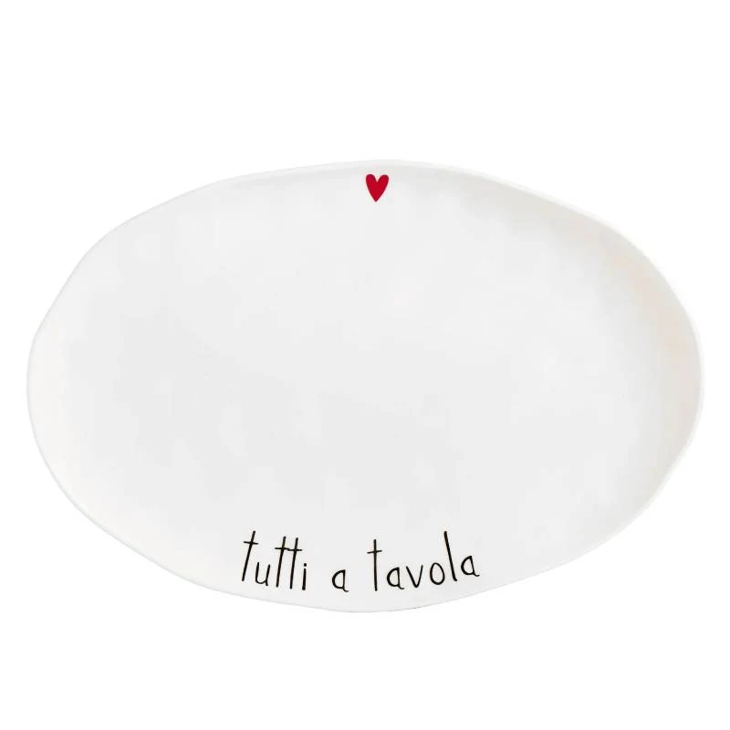 Simple Day Piatto Ovale Tutti a Tavola 36,6 cm