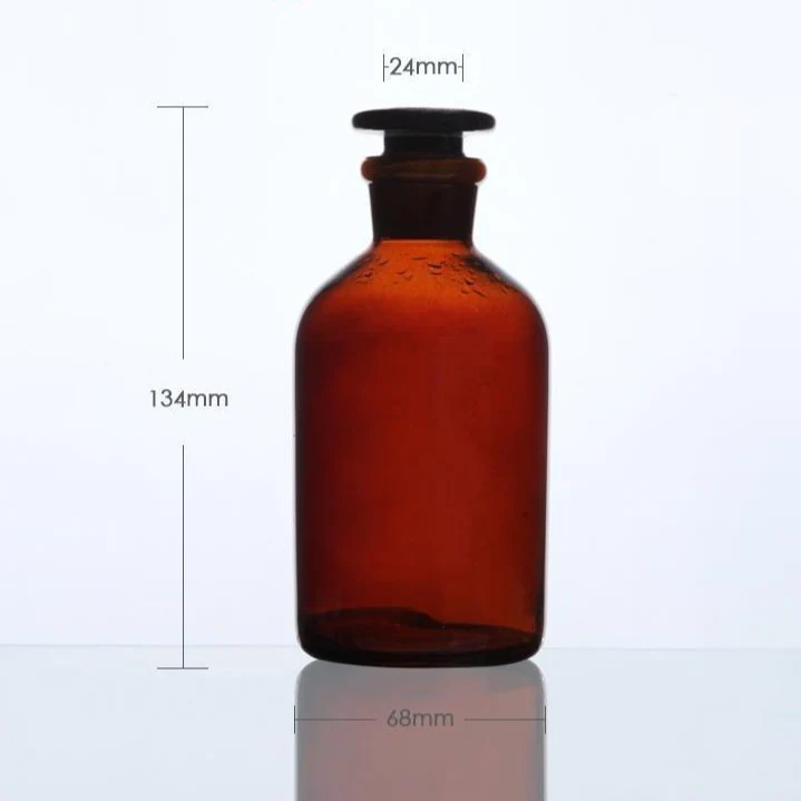 Steilbrustflasche mit Enghals, Braunglas, 60 ml bis 20.000 ml