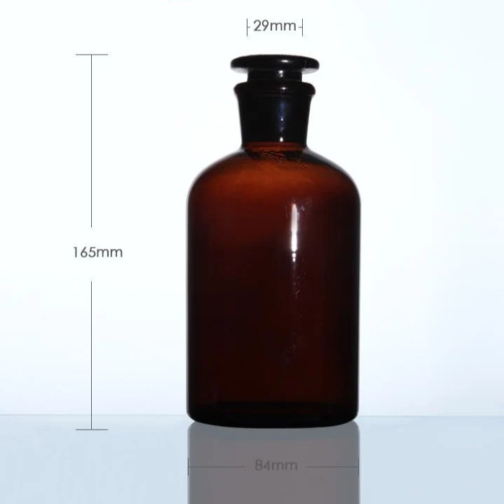 Steilbrustflasche mit Enghals, Braunglas, 60 ml bis 20.000 ml