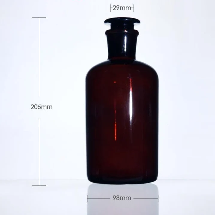 Steilbrustflasche mit Enghals, Braunglas, 60 ml bis 20.000 ml