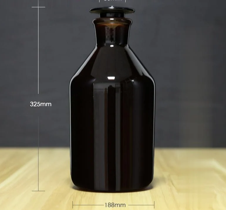Steilbrustflasche mit Enghals, Braunglas, 60 ml bis 20.000 ml