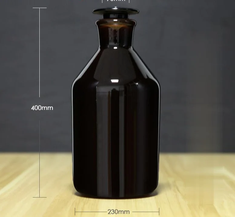 Steilbrustflasche mit Enghals, Braunglas, 60 ml bis 20.000 ml