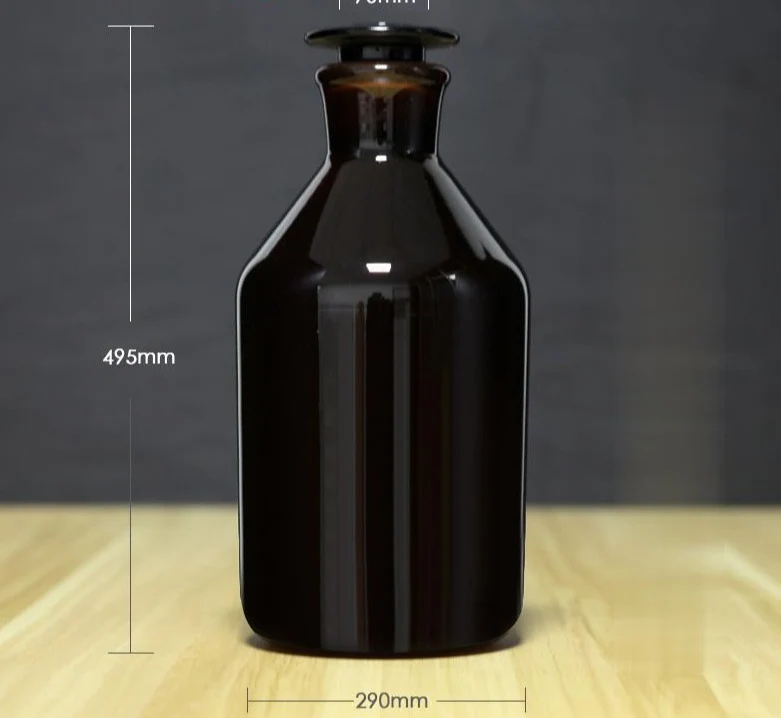 Steilbrustflasche mit Enghals, Braunglas, 60 ml bis 20.000 ml