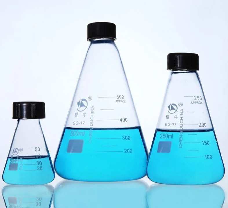 Erlenmeyerkolben mit Schraubverschluss, 50 ml bis 1.000 ml