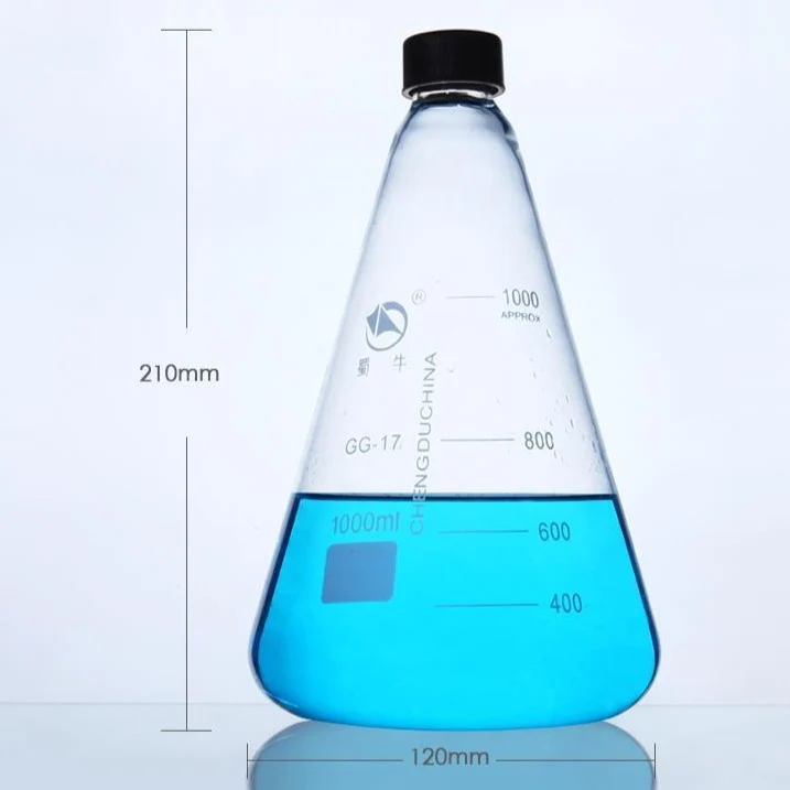 Erlenmeyerkolben mit Schraubverschluss, 50 ml bis 1.000 ml