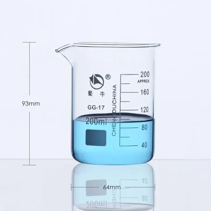 Becher niedere Form, 5 ml bis 10.000 ml