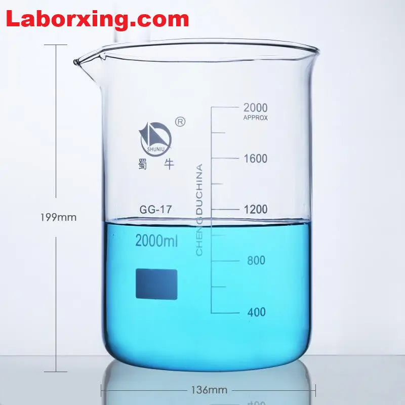 Becher niedere Form, 5 ml bis 10.000 ml