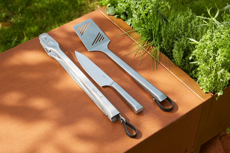 Barbecook Premium-Set mit Spatel, Messer und Zange