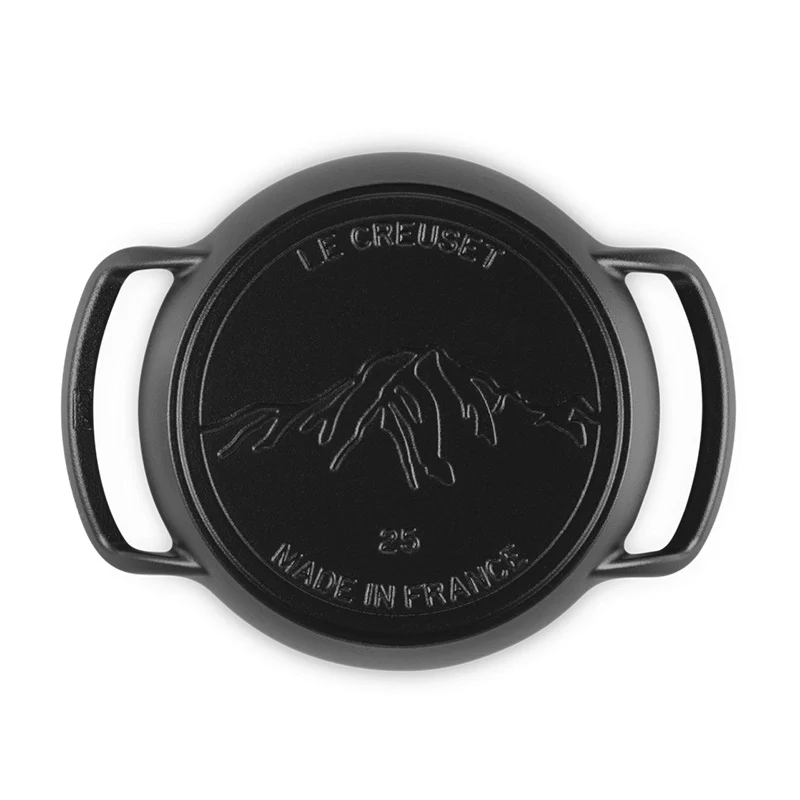 Le Creuset Grill Rotondo BBQ Outdoor D25 cm in Ghisa Nero