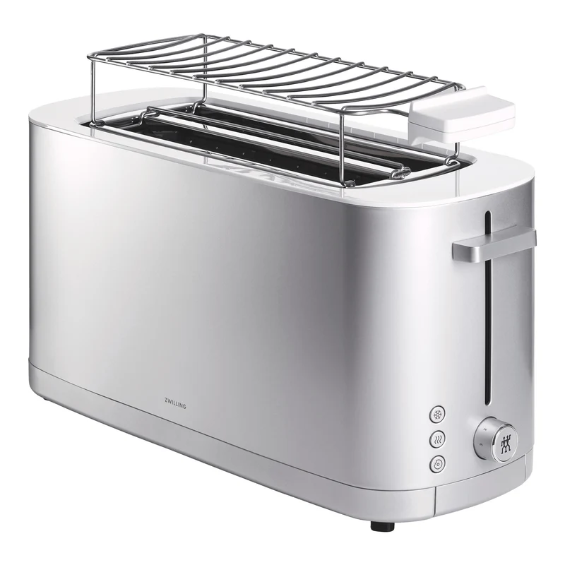 Zwilling Toaster mit Brötchenaufsatz und Wärmefunktion Silber 2/4 'Enfinigy'