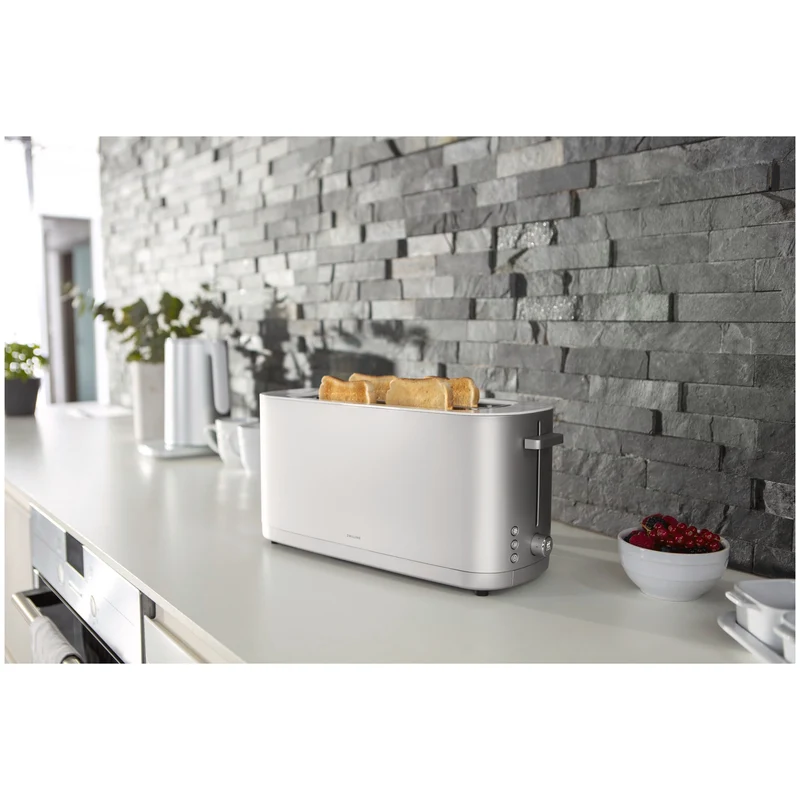 Zwilling Toaster mit Brötchenaufsatz und Wärmefunktion Silber 2/4 'Enfinigy'