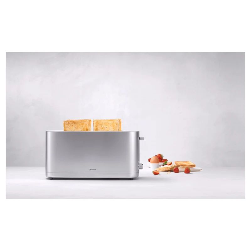 Zwilling Toaster mit Brötchenaufsatz und Wärmefunktion Silber 2/4 'Enfinigy'