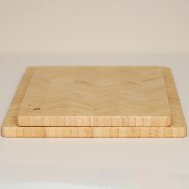 SOPHIOR Bambus-Schneidebrett-Set – 42×35×1,8 cm & 35×25×1,8 cm