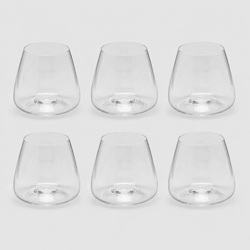 EDG Enzo De Gasperi Set 6 Bicchieri Tumbler Grace in Vetro Trasparente