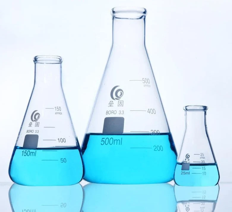 Erlenmeyerkolben mit Enghals, schwere Ausführung, Klarglas, 25 ml bis 5.000 ml