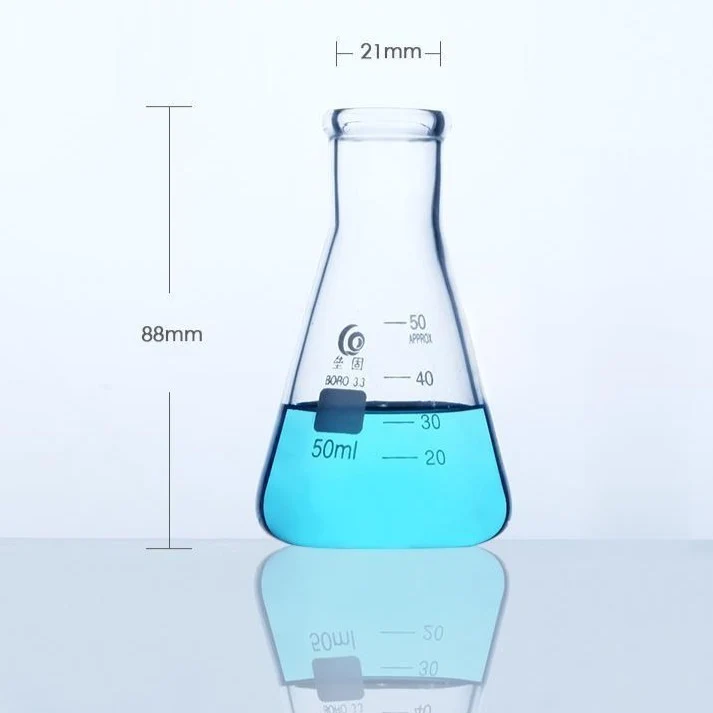 Erlenmeyerkolben mit Enghals, schwere Ausführung, Klarglas, 25 ml bis 5.000 ml