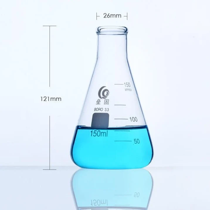 Erlenmeyerkolben mit Enghals, schwere Ausführung, Klarglas, 25 ml bis 5.000 ml