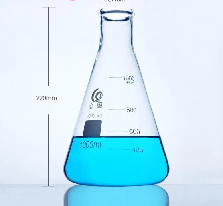 Erlenmeyerkolben mit Enghals, schwere Ausführung, Klarglas, 25 ml bis 5.000 ml