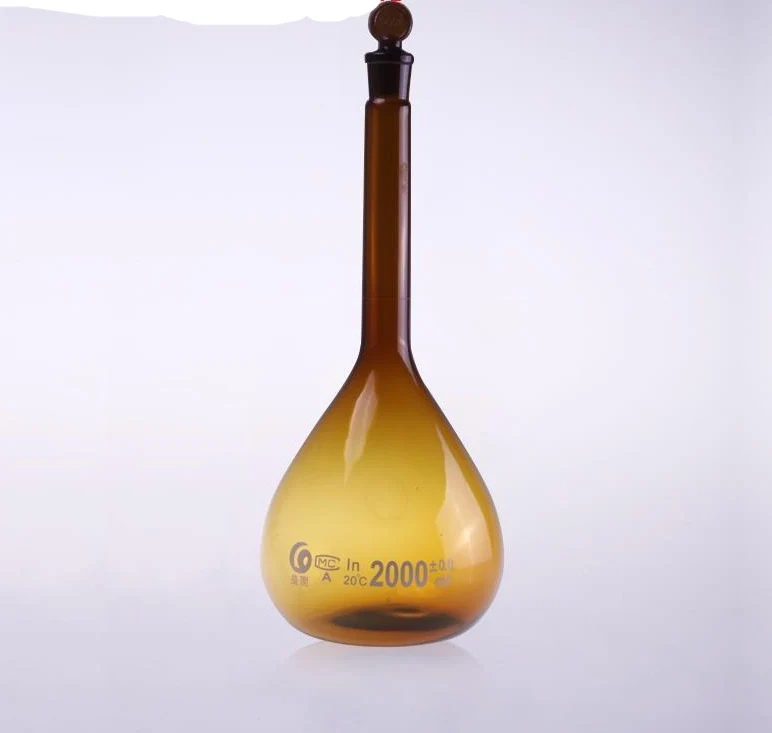 Messkolben, Klasse A, Braunglas, 5 ml bis 2.000 ml