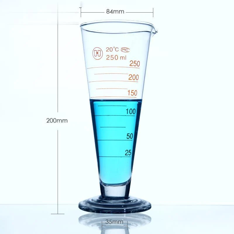 Messbecher breitkonisch,mit Teilung, 5 ml bis 2.000 ml