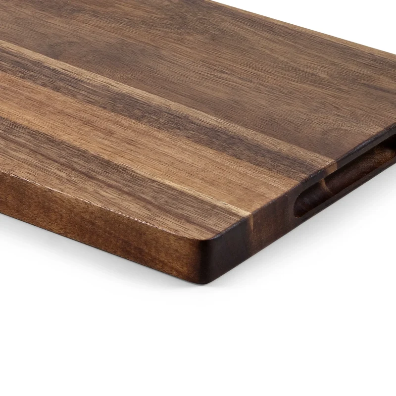 SOPHIOR Schneidebrett aus Akazienholz mit Saftrille 35x25x2,5cm